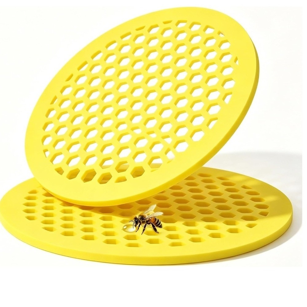 Bee Watering Station Floating EVA Foam Honeycomb Pollinator Feeder (2)